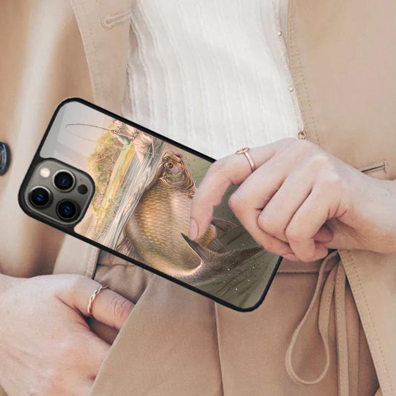 Carps Fish Fishing Magnetic Phone Case For APPLE iPhone 17 Air 16 14 13 12 Pro Max 15 Plus Wireless Charge With MagSafe Cover