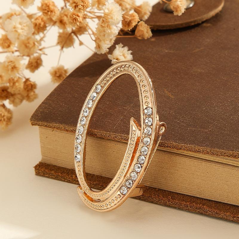1pcs Crystal Rhinestone 26 Letters Women Collar Brooch Elegant Temperament Pin Jewelry