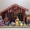 European Christmas Nativity Large Wooden Cottage Ornament Set For Table Centerpiece And Mantel Holiday Gift
