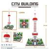 World Famous Modern Architecture Nanobricks China Shanghai Oriental Pearl Tv Tower Micro Construction Block Model Blocks Toys