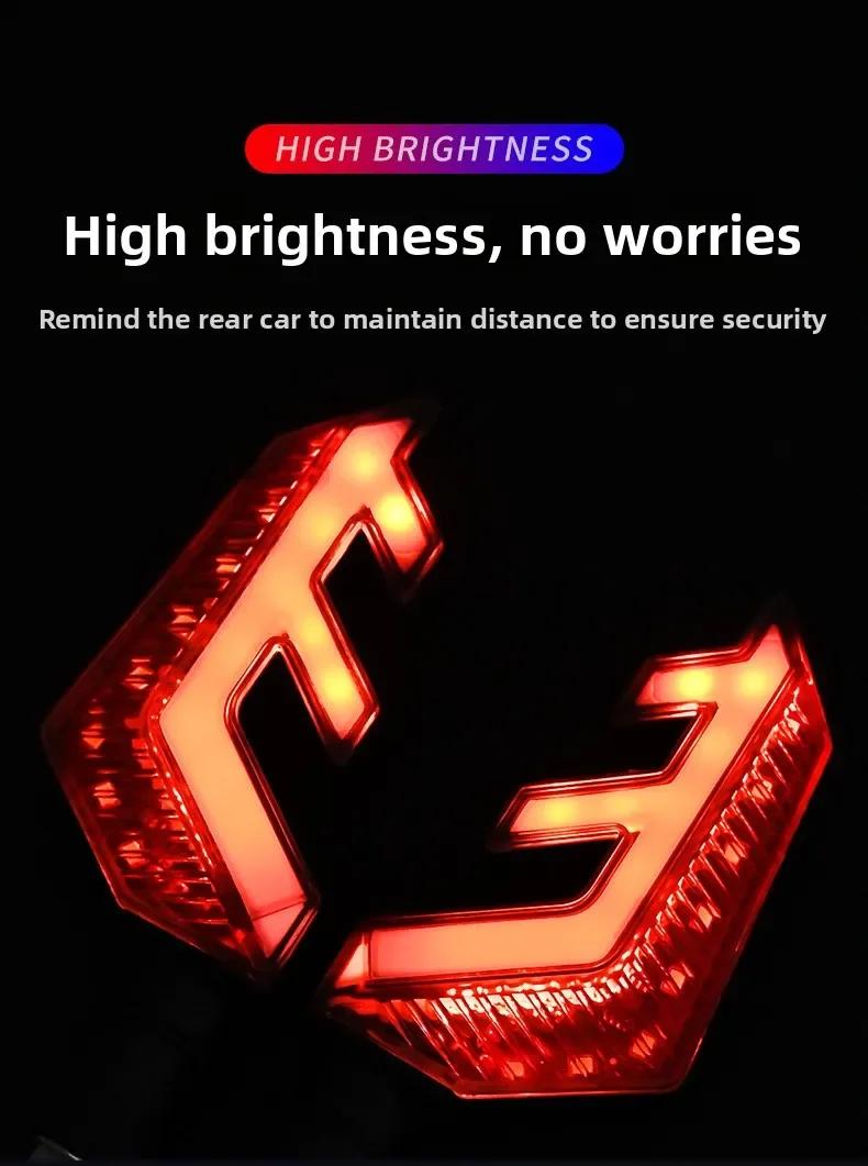 Angel Wings 12V Motorcycle and Electric Vehicle Modification LED Flow Turn Signal and Brake Light Modification Accessories