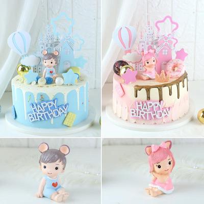 Genuine Elsa & Anna Resin Cake Toppers for Birthdays