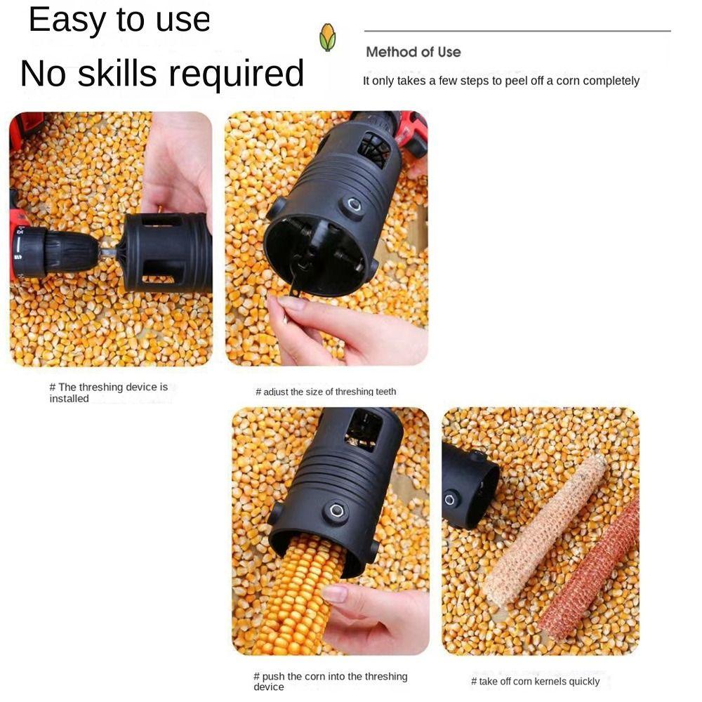 Electric Corn Thresher Fully Automatic High-efficiency Corn Kernel Peeler  Home Use Suitable