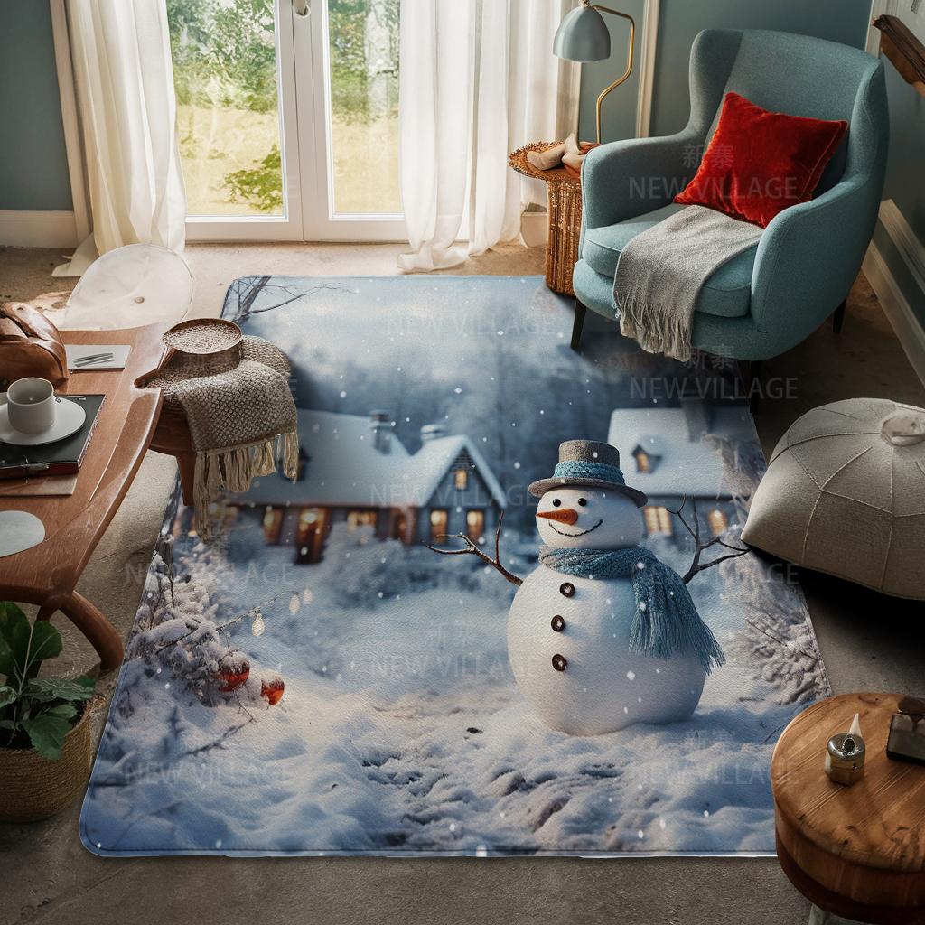 Koberec ke vchodu do domu Rohožka ke dveřím do domu Obývací pokoj Vana Koupelna Protiskluzové koberce s absorpcí vody vana Veselé Vánoce zima
