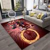 3D Retro Motorcycle Vintage Carpet Rug for Home Living Room Bedroom Playroom Sofa Doormat Decor,Kid Area Rug Non-slip Floor Mat