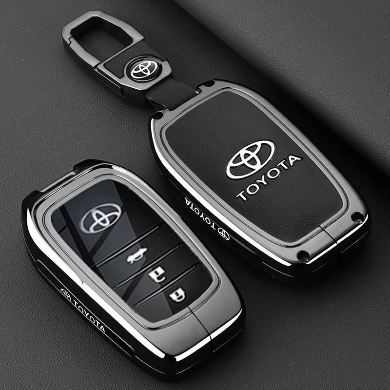 Custodia Copri Telecomando Chiave Auto in Metallo per Toyota Camry RAV4 Forturner Hilux Auris Corolla Avensis Verso Yaris Aygo Scion TC IM Guscio