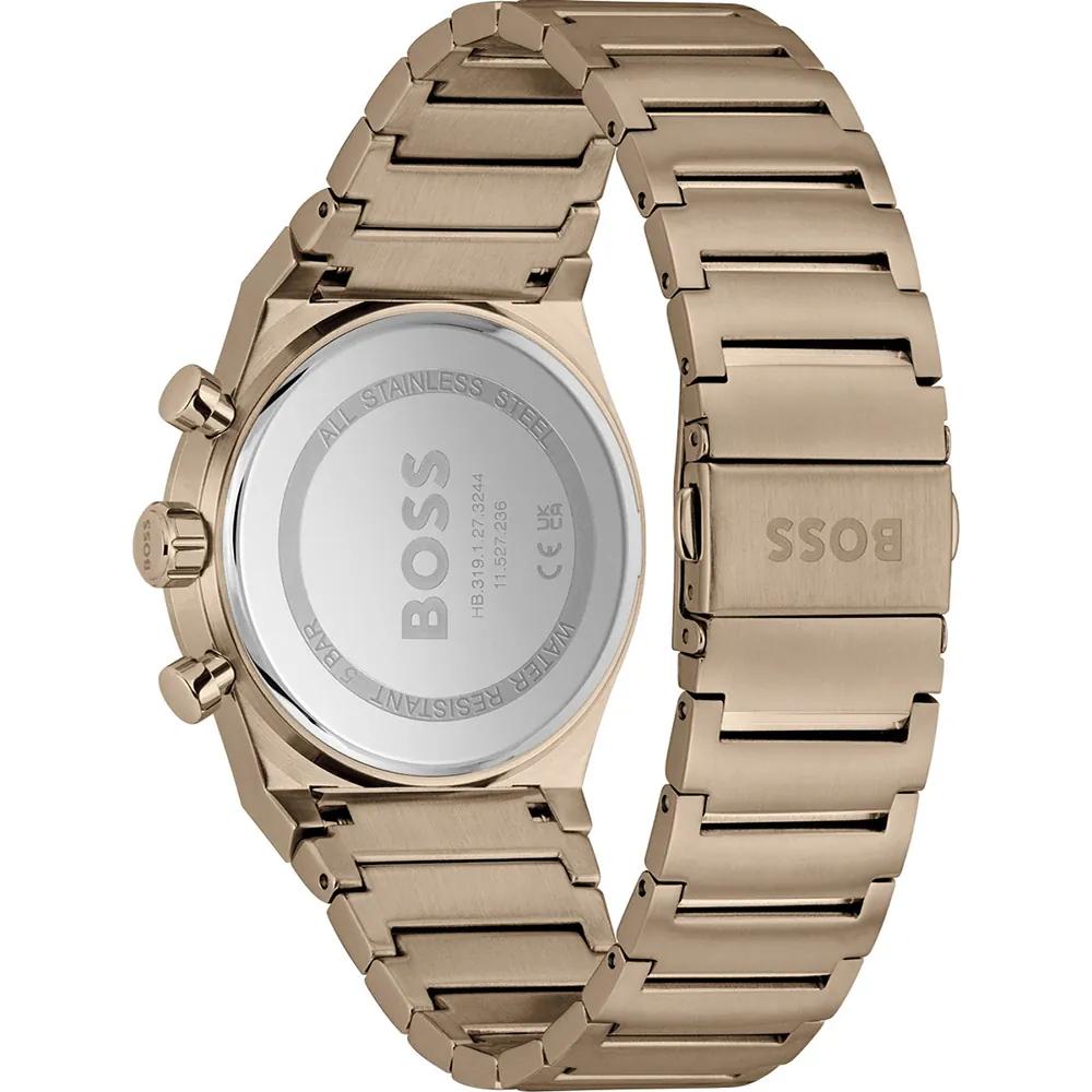 BOSS Candor Chrono Verde Champagne Pulsera de Acero Inoxidable Reloj de Cuarzo para Hombre 1514222