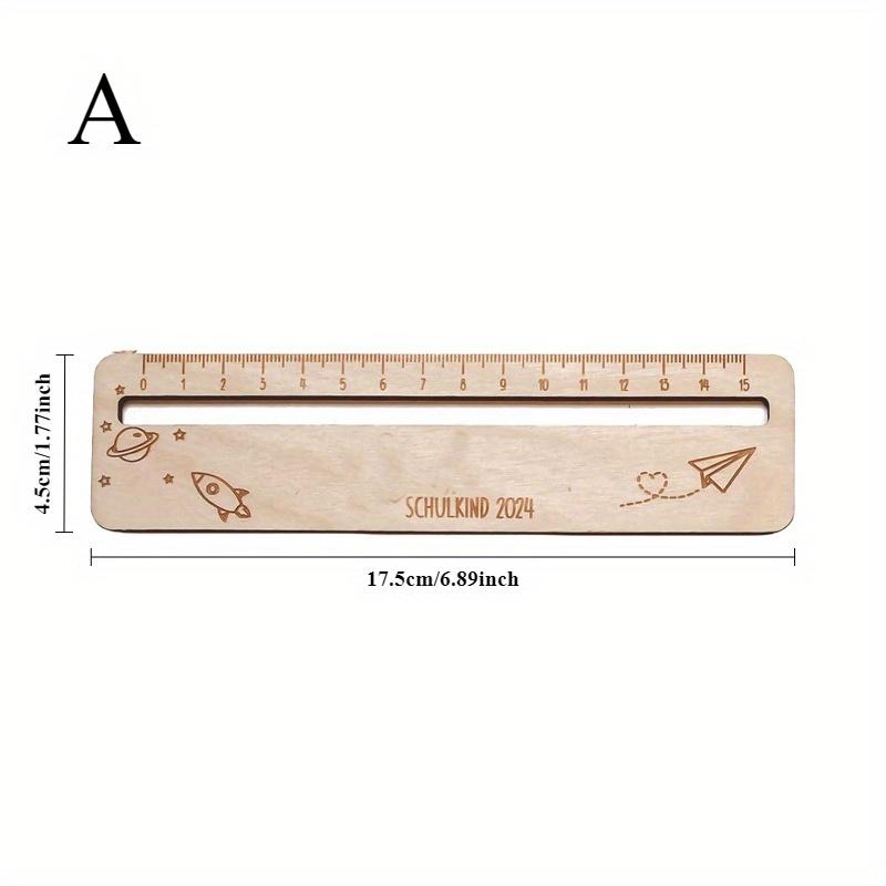 Reading Strips Wooden Children Ruler Small Paragraph Size Tracking Rulers Measuring Ruler Text Guide Learning Tool