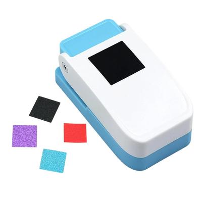 Hayexiha Hole Craft for Office Compact Mini Punch Punch, Punch, Embossing, 2.5cm Square, DIY, Use, Handicrafts, Papercraft, (Square, 25mm)