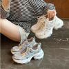 7.5Cm Korean Version Retro Thick-soled Heightening Dad Shoes Women's 2025 New Summer Breathable Sports and Leisure Shoes