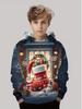 New Christmas Hoodies for Kids Sweatshirts New Year Fashion Sweatshirts Casual Streetwear Santa Claus Kids Clothes Children Top