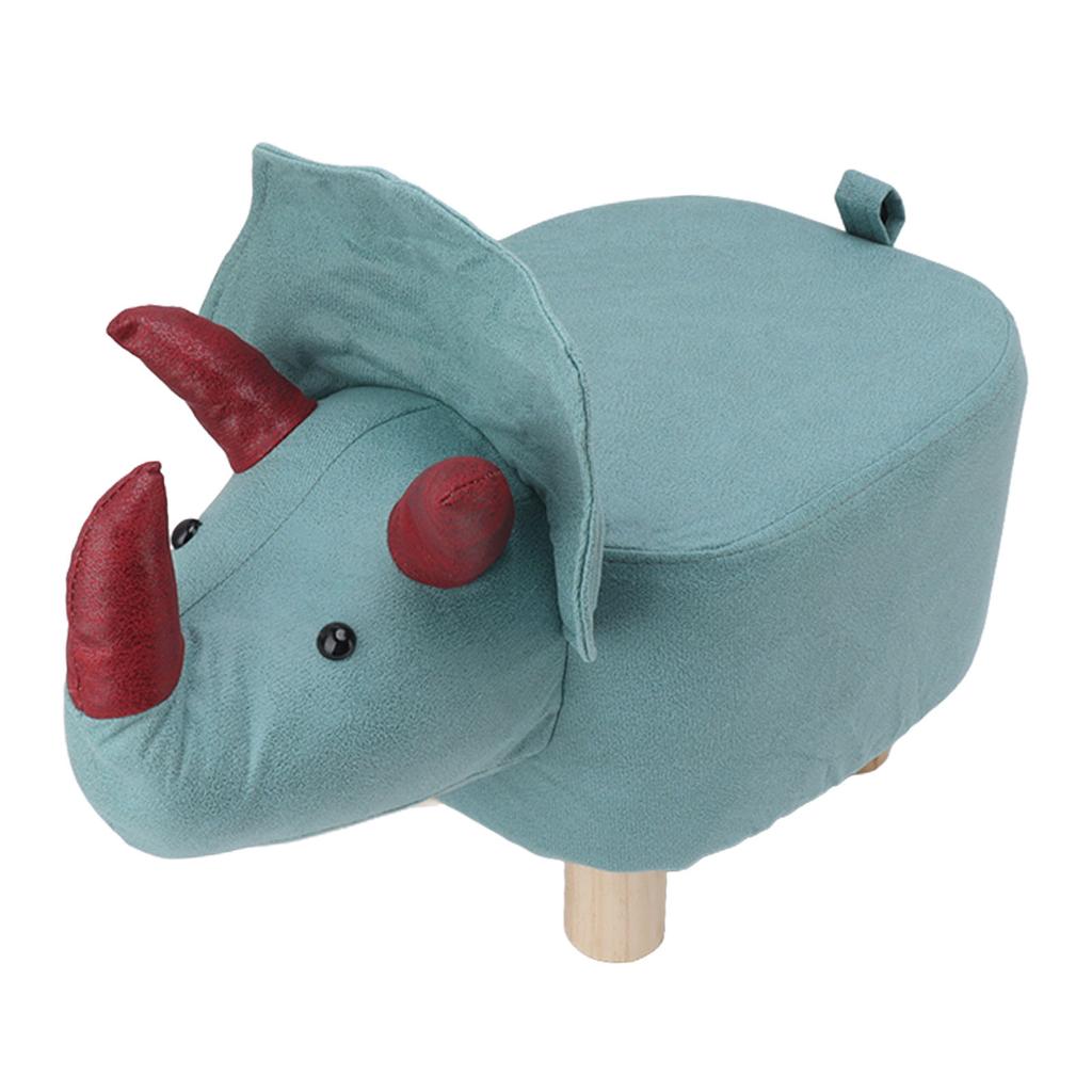 Uroczy podnóżek w kształcie zwierzątka z miękką wyściełaną poduszką i antypoślizgowymi nóżkami Małe stołki podnóżki dla dzieci i dorosłych Dinozaur
