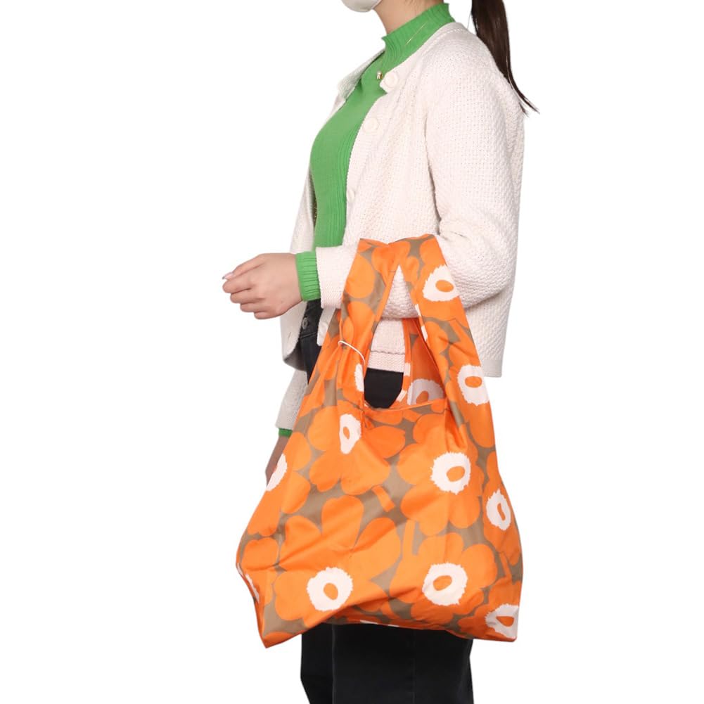 Marimekko Eco Bag, Shopping Bag, Smart Bag, Unikko, Orange, 94138 094138 218, Scandinavian Design [Parallel Import]