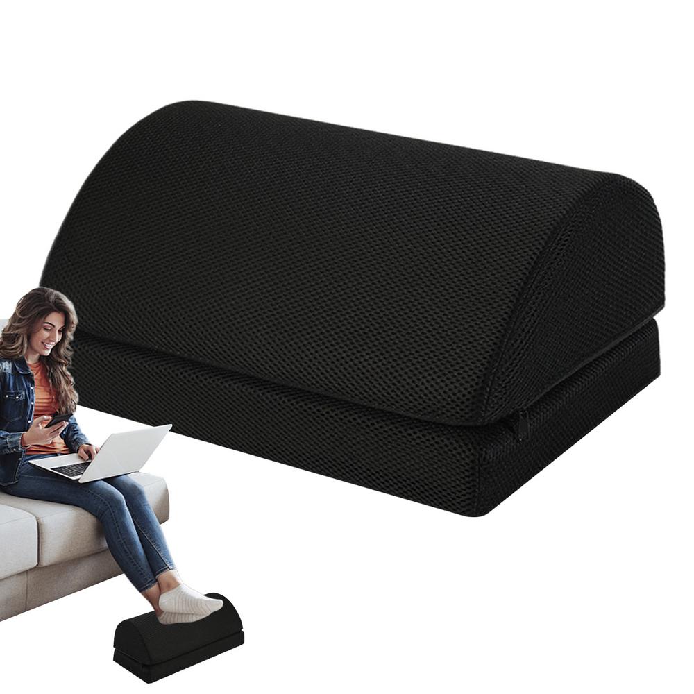Schreibtisch-Fußstütze Verstellbare Höhe Doppellagige Fußstütze Für Unter den Schreibtisch Memory-Schaum Schreibtisch-Fußstütze Ergonomischer Fußhocker Für Zuhause