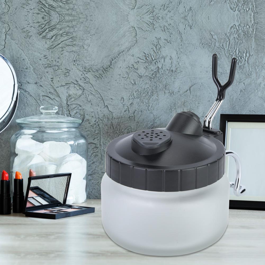 Airbrush Cleaning Pot  Glass Steel and Plastic Made Paint Cleaning Jar(Cleaning Pot Three pcs)