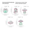 Creative Alien Cat Pins Funny Ufo Cartoon Brooch Lapel Badge Women Clothes Accessories Jewelry Gift