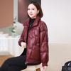 Women's  Winter Stylish Stand-Up Collar Down Jacket - Petite Short, Warm, White Duck Down Coat
