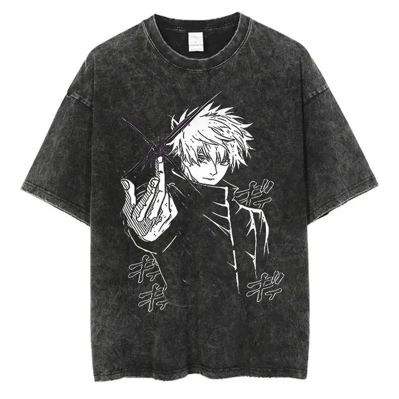 2026 Unisex Clothing Anime Y2k Washed New Arrival Clothes Tee Shirt Homme Graphic T-Shirts Unisex Tshirt for Unisex Ropa Hombre