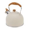 Whistling Kettle 2.5L Stainless Steel Efficient Uniform Heating Stovetop Whistling Tea Pot with