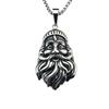Retro Christmas Old Man Pendant Necklace - Titanium Steel Hip Hop Sweater Chain