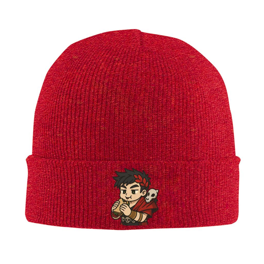 Hades Game Zagreus Eating Sandwich Knit Hat  Beanie Hats Outdoor Sport Warm Soft Unisex Adult Bonnet Hats Autumn Caps
