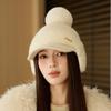 Winter Thick Rabbit Fur Baseball Cap Women's Ear Protection Velvet Knitted Cap