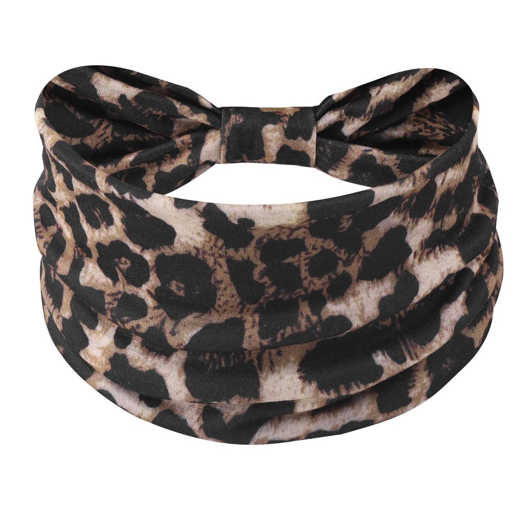 Cross-Border Women's Cotton Yoga Headband - Elastic, Sweat-Absorbing, Fashionable