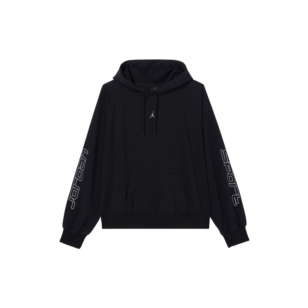 Jordan Graphic Fleece Hoodie Women Tops Black FD7374-010