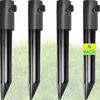 4 Pezzi Picchetti da Giardino Robusti Picchetti Torcia Antiruggine Picchetti Torcia Resistenti alla Corrosione per Luce da Esterno e Torce