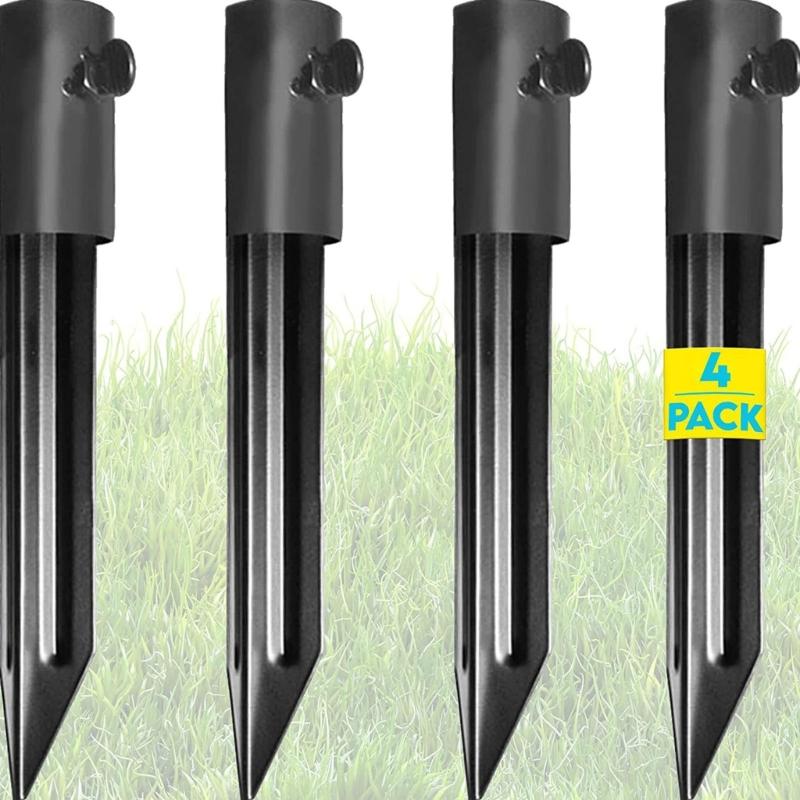 4 Pezzi Picchetti da Giardino Robusti Picchetti Torcia Antiruggine Picchetti Torcia Resistenti alla Corrosione per Luce da Esterno e Torce