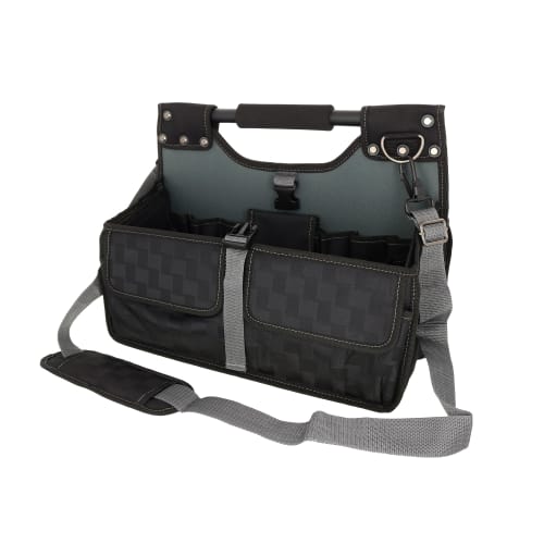 Takagi (Takagi) TAKAGI ICHIMATSU Pipe Tool Bag, Tool Storage, Black, 400 X 310 X 70mm, Easy Access, Full-Open Type, No Hand Pain, ICB-8