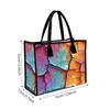 Colorful Crack Pattern Tote Bag Large Casual Handbag for Daily Use Portable Fashion Shoulder Bag for Shopping Travel