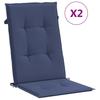 Hochlehner Seat Cushions 2 Pcs Navy Blue Fabric