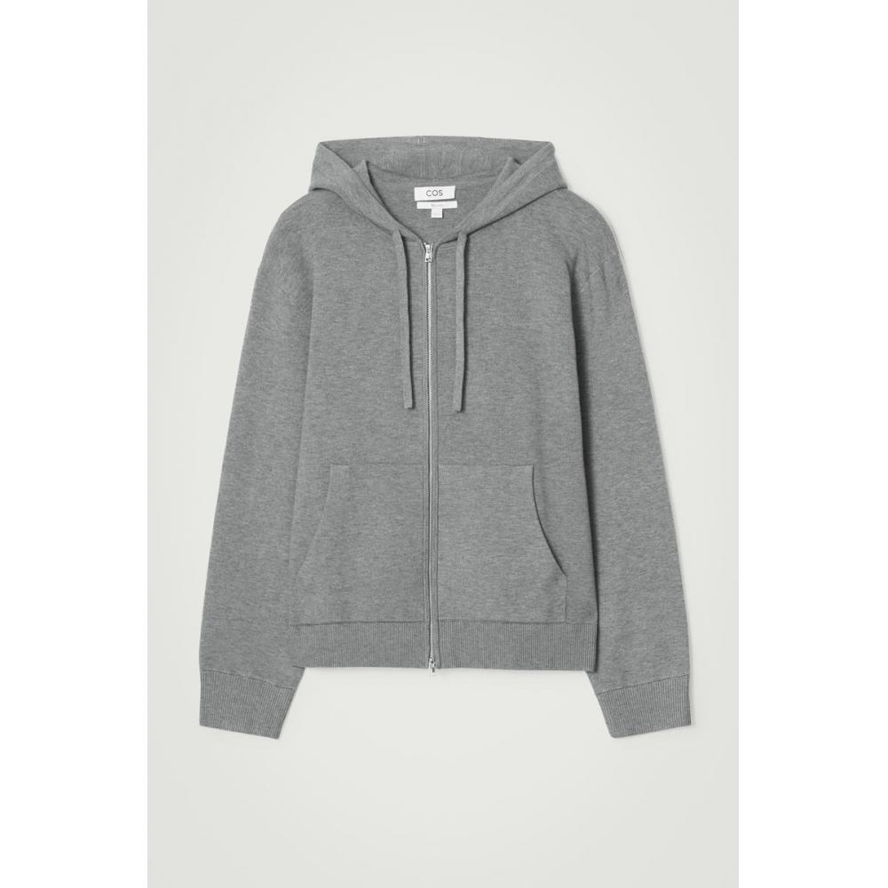 Cos Japan Knit Zip Up Hoodie