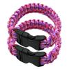 2 Stück Outdoor-Sportarmbänder Paracord-Schnurarmbänder Survival-Handgelenkkette