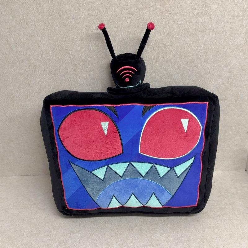 45Cm Manga Hazbin Vox Vincent Stuffed Doll Backrest Plaything Doll Hotel Vox Lovely Snug Throw Pillow Plushies Periphery Bedroom Decorative Snuggly