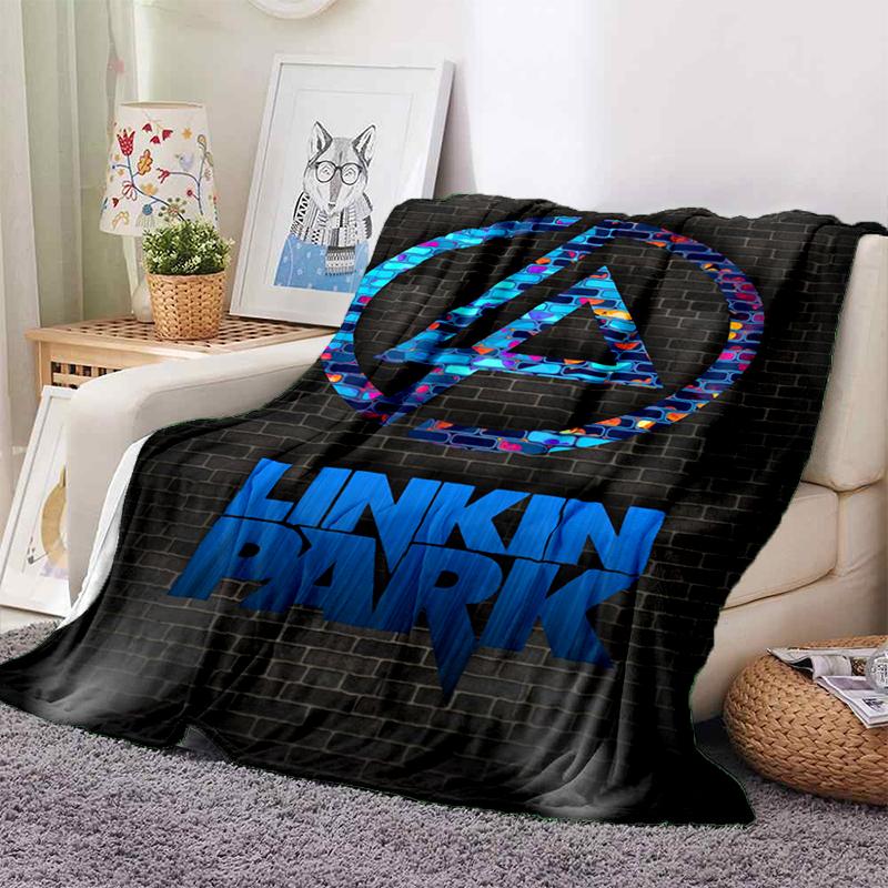 HOT L-Linkin Park Rock Band Classic Soft Plush Blanket,Flannel Throw Blanket for Living Room Bedroom Picnic Bed Sofa Cover