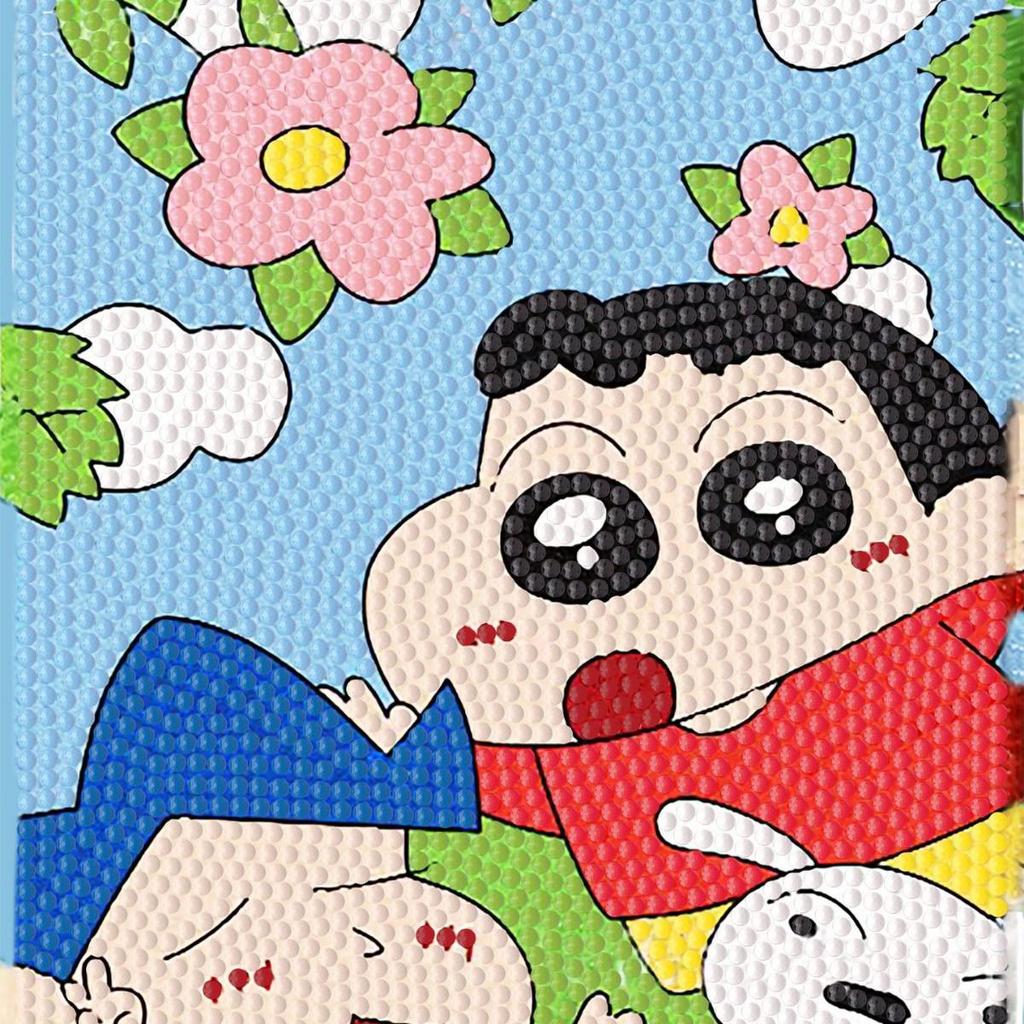Kuromi Cartoon Diamond Painting Kit: Peace & Joy DIY Gift for Students and Kids.