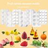 New Cherry Persimmon Pomegranate Strawberry Lemon Durian Fruit Series Cake Silicone Mold Baking Mousse Mould Cake Decoration