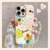 Color Flower Bracelet Is Suitable for Apple 17promax Mobile Phone Case Iphone16 Small Fresh 15 New Women's 14 Outer