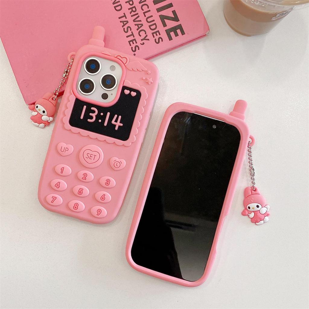 3D Pink Big Brother Drop-proof Phone Case for iPhone 15/16/17, 12, 13, 14 PROMAX
