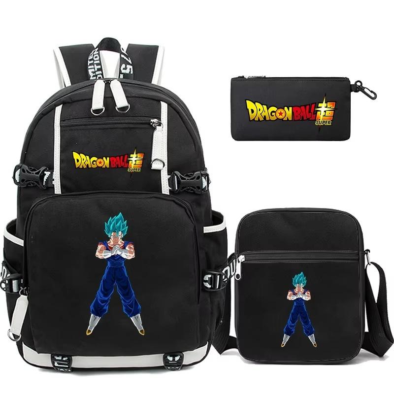 

Fashion primary and secondary school students schoolbag three-piece animation peripheral printing multi-functional large-capacity leisure backpack One Size
