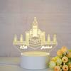 Customize Acrylic 3D Illusion LED Warm White Night Light for Living Room Kids Bedroom Decorative Lamp with USB Power
