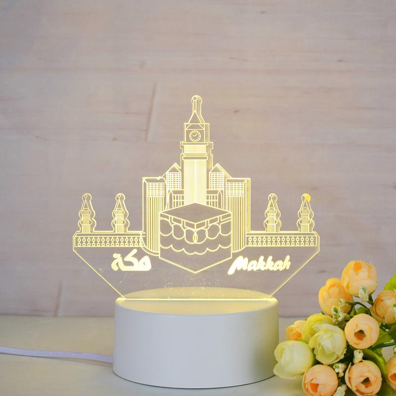 Customize Acrylic 3D Illusion LED Warm White Night Light for Living Room Kids Bedroom Decorative Lamp with USB Power