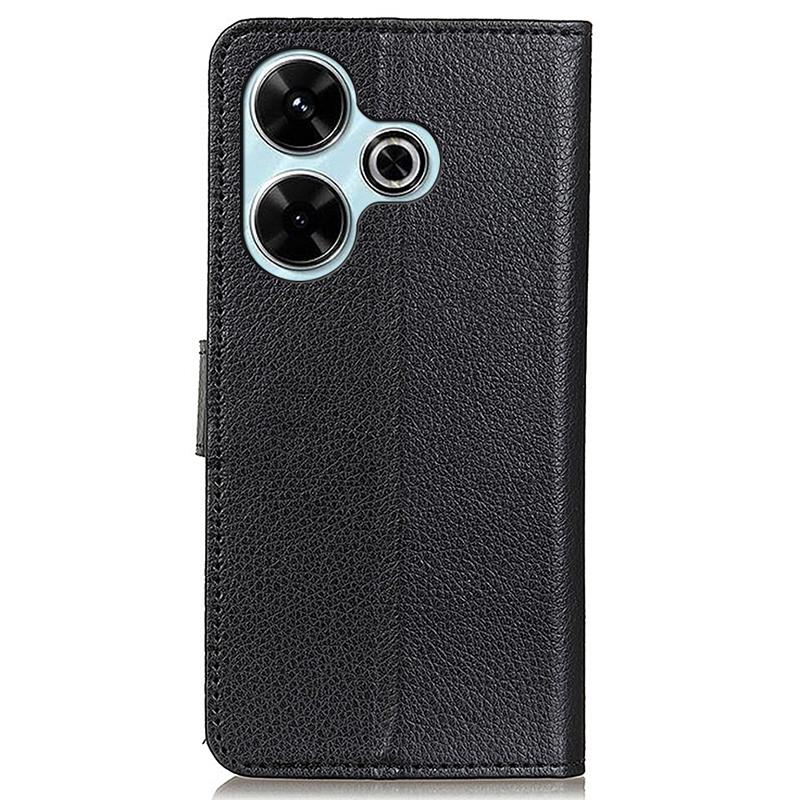 For Xiaomi Redmi 13 5G/13 4G Case Litchi Texture Phone Leather Cover with Wallet Stand