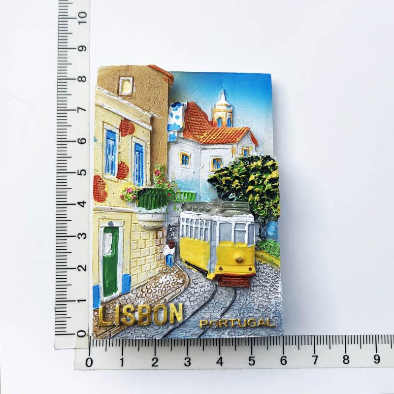 Portugal Lisbon Travelling Fridge Stickers Creative Tourist Souvenirs Home Decor Fridge Magnets Message Board Magnetic Stickers
