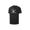 NBA Brooklyn Nets Alphabet Crew Neck Casual Loose Short Sleeve T-Shirt Men Tops Black FN1053-010