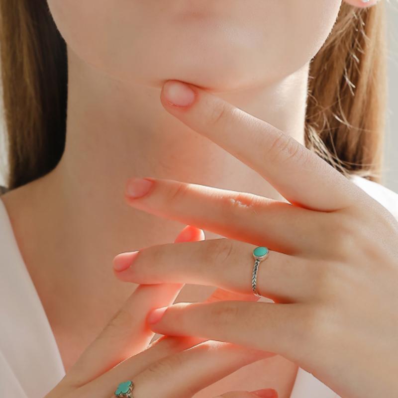 

J.Lauren Circle Rope Chain Gemstone Ring R0633 Turquoise_No. 12