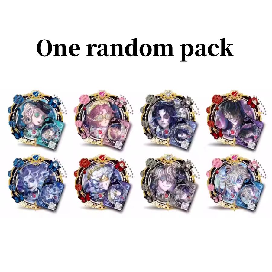 Identity V & AR 3D Embossed Double Flash Blind Box Badges, 75mm Collectible Pins with Mystery Gift One random pack *1ea