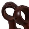 2 Pieces Curtain Rod Bracket Heavy Duty with Random Color Screw Accessory Wall Mount